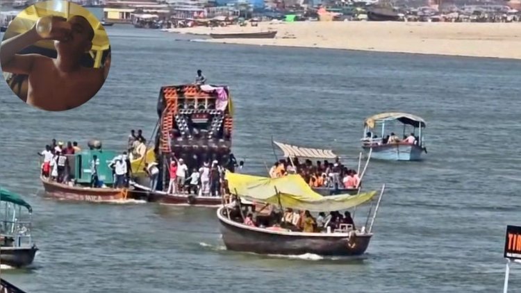 गंगा की लहरों पर बीयर पार्टी का वीडियो वायरल, वाराणसी पुलिस ने की कार्रवाई, एक युवक गिरफ्तार