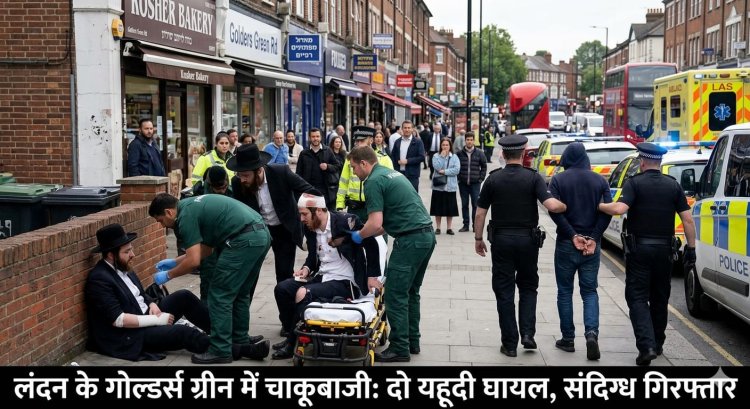 लंदन के गोल्डर्स ग्रीन इलाके में चाकूबाजी, दो यहूदी नागरिक घायल, संदिग्ध गिरफ्तार