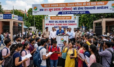 नीट स्नातक 2026 दोबारा परीक्षा की नई तिथि घोषित, अब 21  जून को होगा देशव्यापी आयोजन