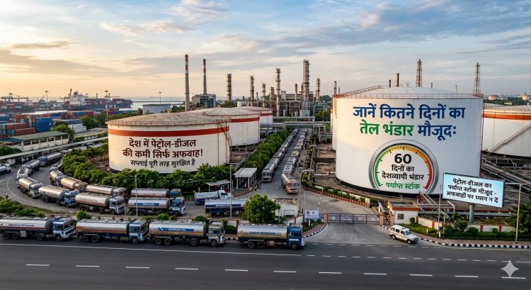 देश में पेट्रोल-डीजल की कमी की अफवाहों पर सरकार का बड़ा बयान, जानें कितने दिनों का तेल भंडार मौजूद