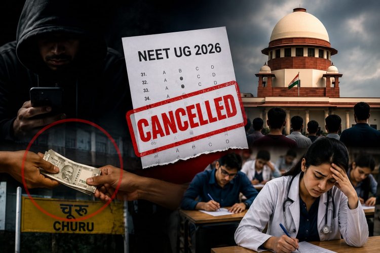 चूरू के ‘गेस पेपर’ से कैसे रद्द हुई नीट यूजी 2026 परीक्षा, पूरे घोटाले की विस्तार से कहानी
