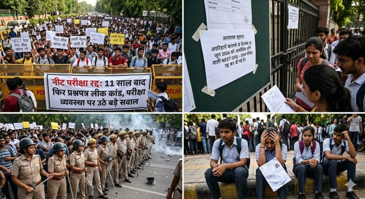राष्ट्रीय पात्रता सह प्रवेश परीक्षा रद्द: 11 साल बाद फिर सामने आया प्रश्नपत्र लीक कांड, परीक्षा व्यवस्था पर उठे बड़े सवाल
