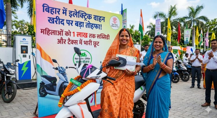 बिहार में इलेक्ट्रिक वाहन खरीद पर बड़ा तोहफा, महिलाओं को 1 लाख तक सब्सिडी और टैक्स में भारी छूट
