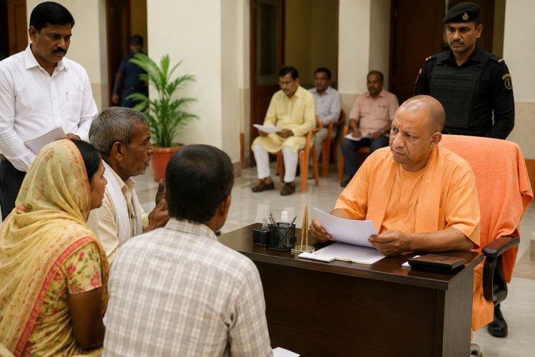 मुख्यमंत्री योगी आदित्यनाथ ने जनता दर्शन में सुनी फरियादियों की समस्याएं, अधिकारियों को दिए सख्त निर्देश