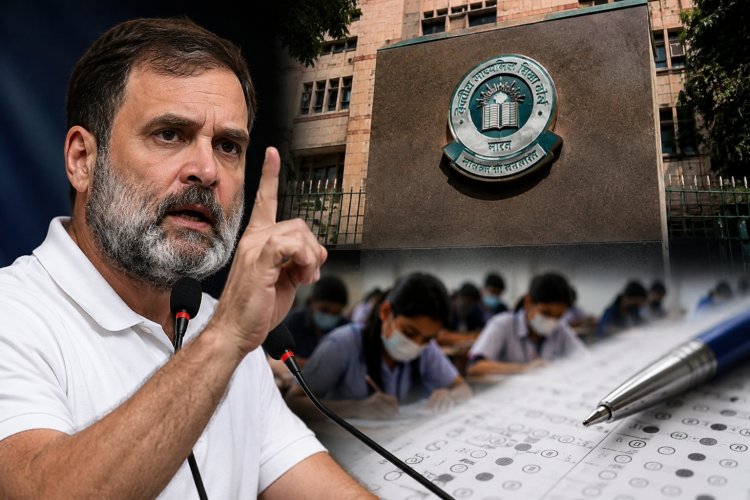 नीट के बाद अब सीबीएसई पर घमासान, राहुल गांधी का केंद्र पर बड़ा हमला