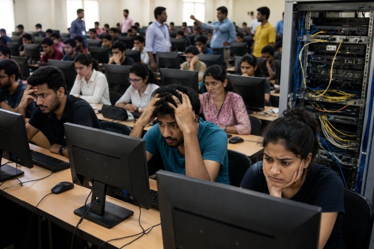सीयूईटी में तकनीकी गड़बड़ी से मचा हड़कंप