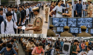 यूपी पुलिस भर्ती परीक्षा में कड़ी सुरक्षा