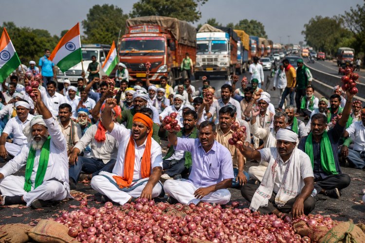 महाराष्ट्र में प्याज किसानों का बड़ा आंदोलन