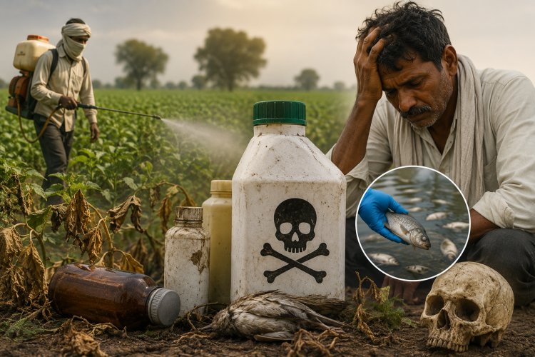कीटनाशक के जहर से खतरे में किसानों की जिंदगी