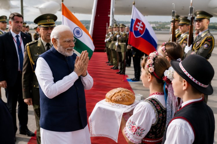 स्लोवाकिया पहुंचे पीएम मोदी, व्यापार और एआई सहयोग पर बनी सहमति