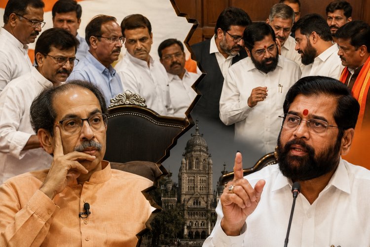उद्धव गुट पर टूट का सियासी संकट