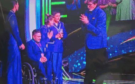 हरियाणवी प्लेयर की कहानी सुन भावुक हुए बिग बी:कॉमनवेल्थ मेडलिस्ट शर्मिला ने बिना लाइफलाइन दिया सही जवाब; प्लेयर्स ने जीते 12.5 लाख