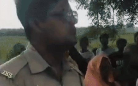 फर्रुखाबाद में पैमाइश के विरोध में राजस्व टीम से मारपीट:किसानों ने लेखपाल-कानूनगो को घेरा, कमरे में बंद होकर खुद को बचाया