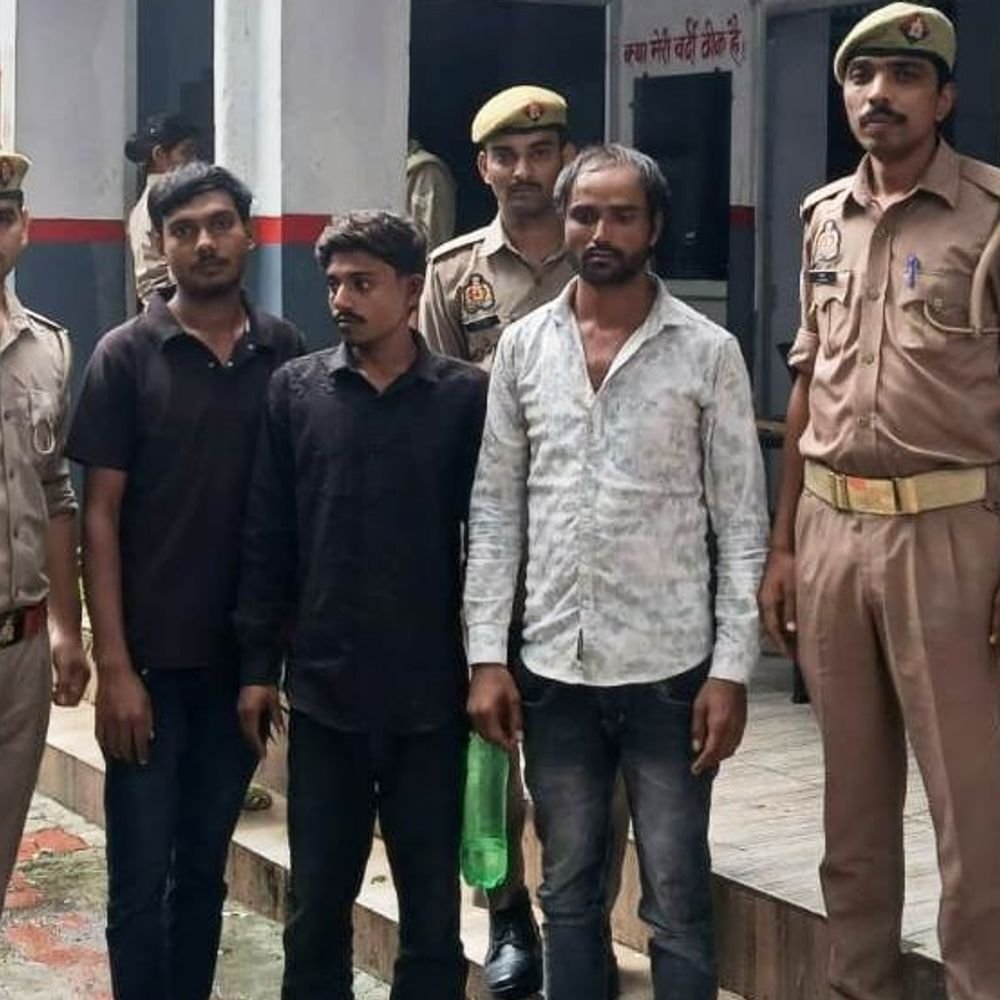 लखनऊ में ठेकेदार पर हमला करने वाले तीन गिरफ्तार:परिचित ने दी थी हत्या की सुपारी, 11 किमी तक पीछा कर लोहे की रॉड से मारा