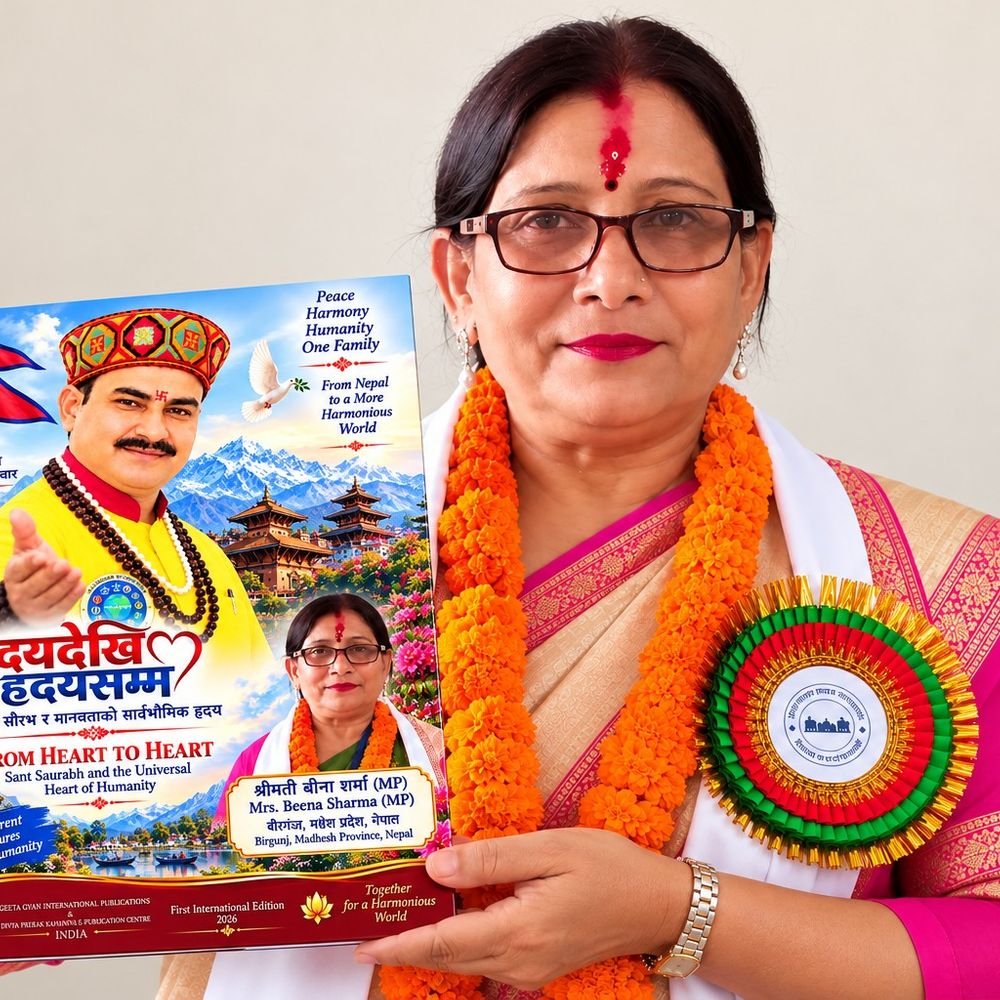 संत सौरभ के दर्शन पर पुस्तक विमोचन:वैश्विक शांति और मानवता का संदेश देती अंतरराष्ट्रीय साहित्यिक श्रृंखला की 21वीं कृति जारी