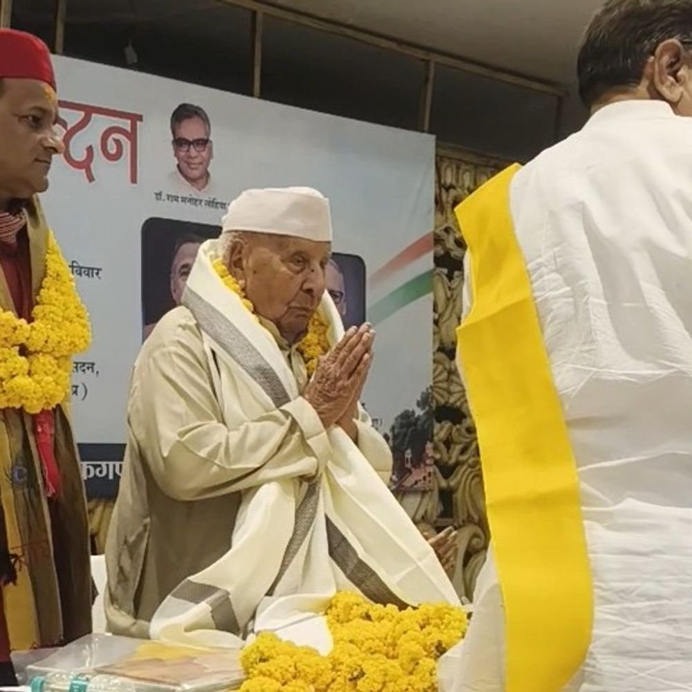 स्वतंत्रता सेनानी पंडित रामकिशन शर्मा 101 साल के हुए:मथुरा में अभिनंदन समारोह, भारत रत्न देने की मांग उठी