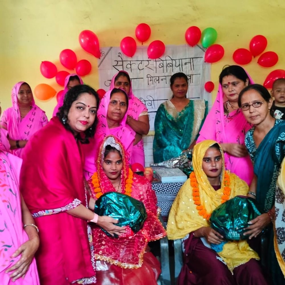 आंगन मिलन कार्यक्रम:गर्भवती महिलाओं की गोद भराई व शिशुओं का अन्नप्राशन, सरकारी योजनाएं बताईं