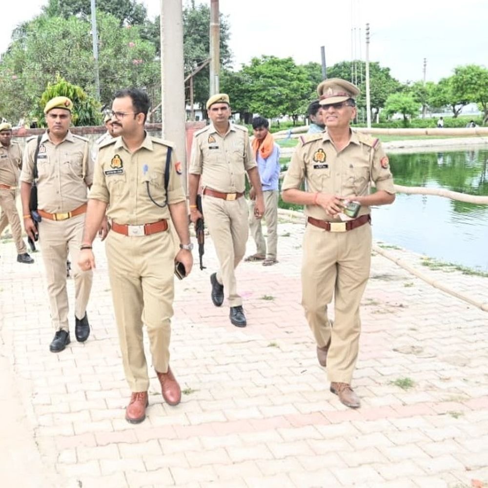 गणपति विसर्जन और गंगा स्नान को लेकर पुलिस अलर्ट:SP ग्रामीण ने घाटों का जायजा लिया, बोले- श्रद्धालुओं को न हो कोई परेशानी