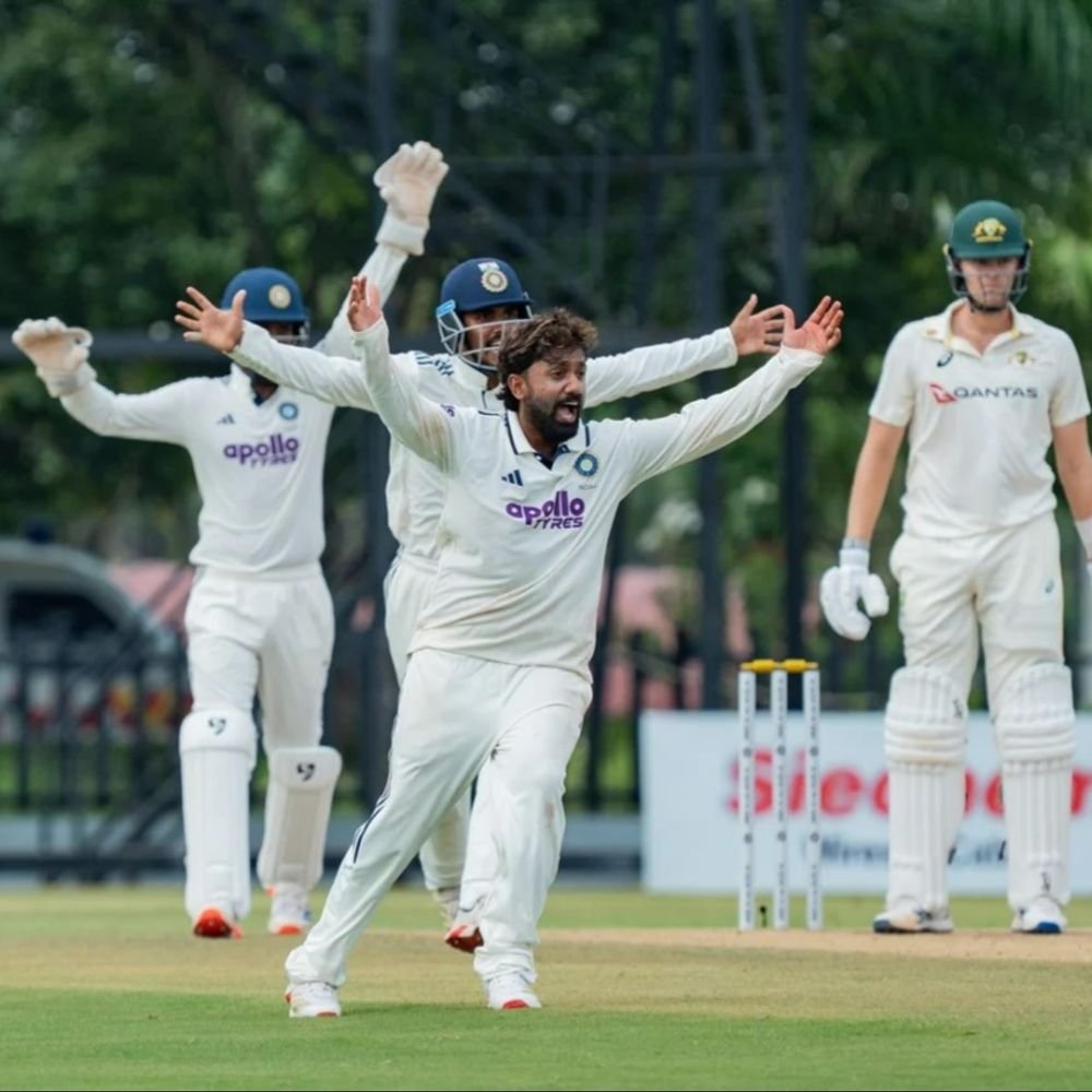 अनऑफिशियल टेस्ट, इंडिया-ए ने ऑस्ट्रेलिया-ए को 162 रन से हराया:कुमार कुशाग्र का शतक, शम्स-तुषार को 3-3 विकेट