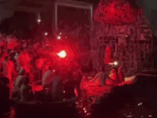तस्वीरों में देखिए रामनगर की रामलीला:बिना आधुनिक लाइट और मंच के होती है लीला,पहले दिन रावण जन्म और झीर सागर के झांकी का हुआ दर्शन