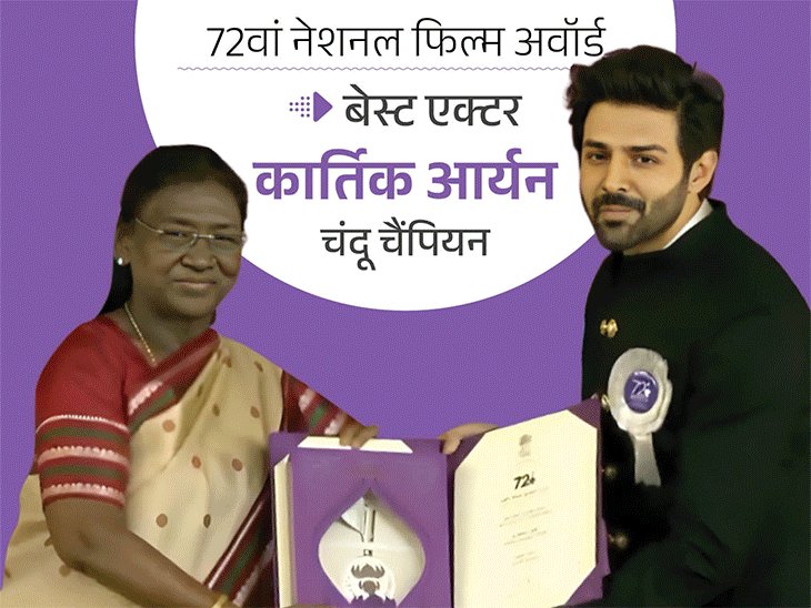 नेशनल फिल्म अवॉर्ड में कार्तिक-यामी बेस्ट एक्टर-एक्ट्रेस:KGF अभिनेता को दादासाहेब फाल्के; 72 साल में अवॉर्ड्स 7 से बढ़कर 45 हुए