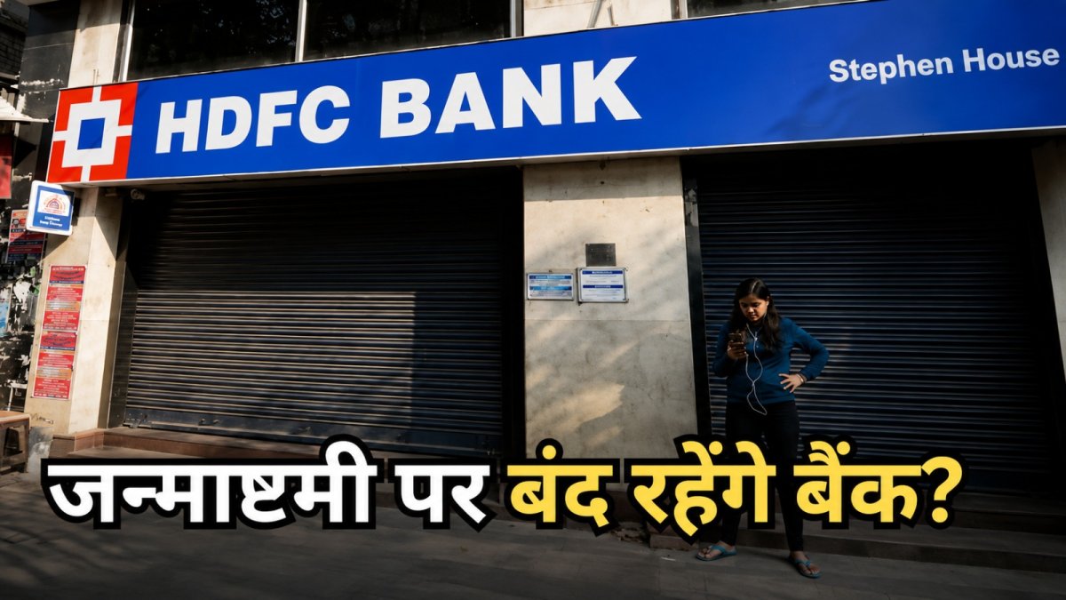 4 सितंबर को बैंक बंद! जन्माष्टमी पर इन शहरों में रहेगी छुट्टी