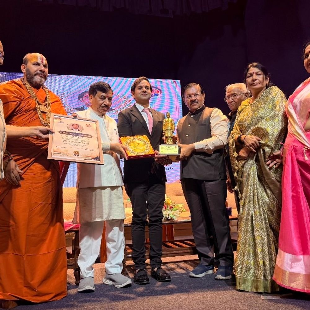 सहारनपुर के डॉ. अभिनव गर्ग को इंटरनेशनल अटल अवॉर्ड:चिकित्सा सेवा में उत्कृष्ट योगदान के लिए प्रधानमंत्री संग्रहालय में मिला सम्मान