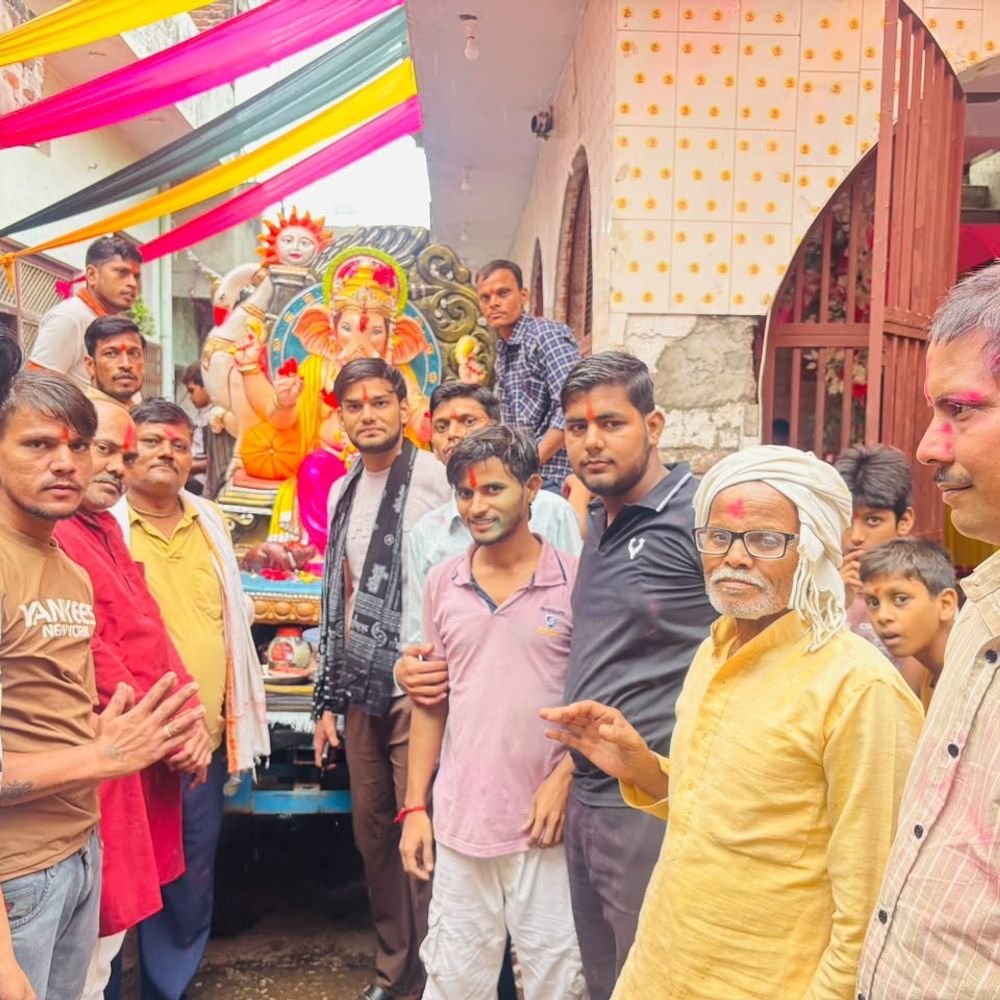 उसावां में गणेश प्रतिमा विसर्जन:श्रद्धा और उल्लास के बीच बप्पा को दी विदाई, भक्त हुए भावुक
