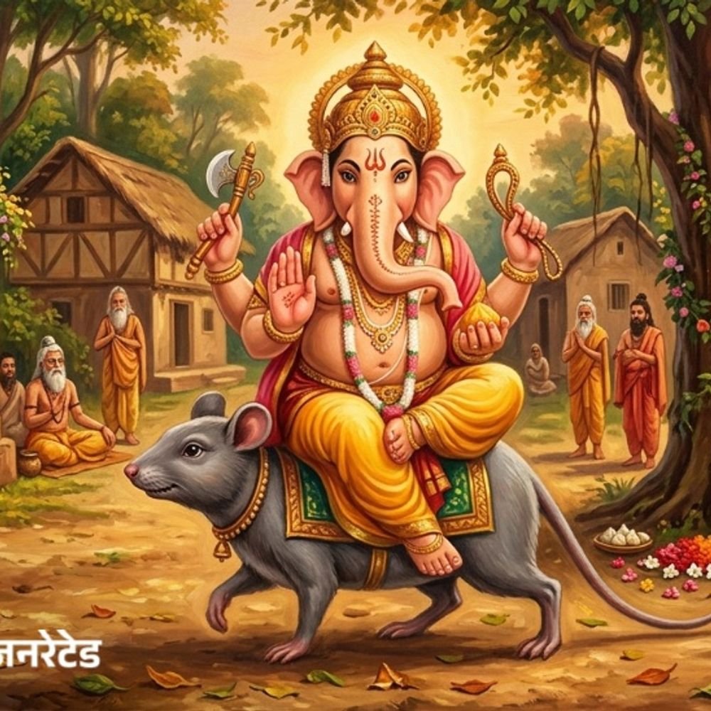 गणेश उत्सव 25 सितंबर तक:क्या आप जानते हैं भगवान गणेश का वाहन मूषक कैसे बना? सफलता के सूत्र सिखाती है गणेश जी और मूषक की कथा