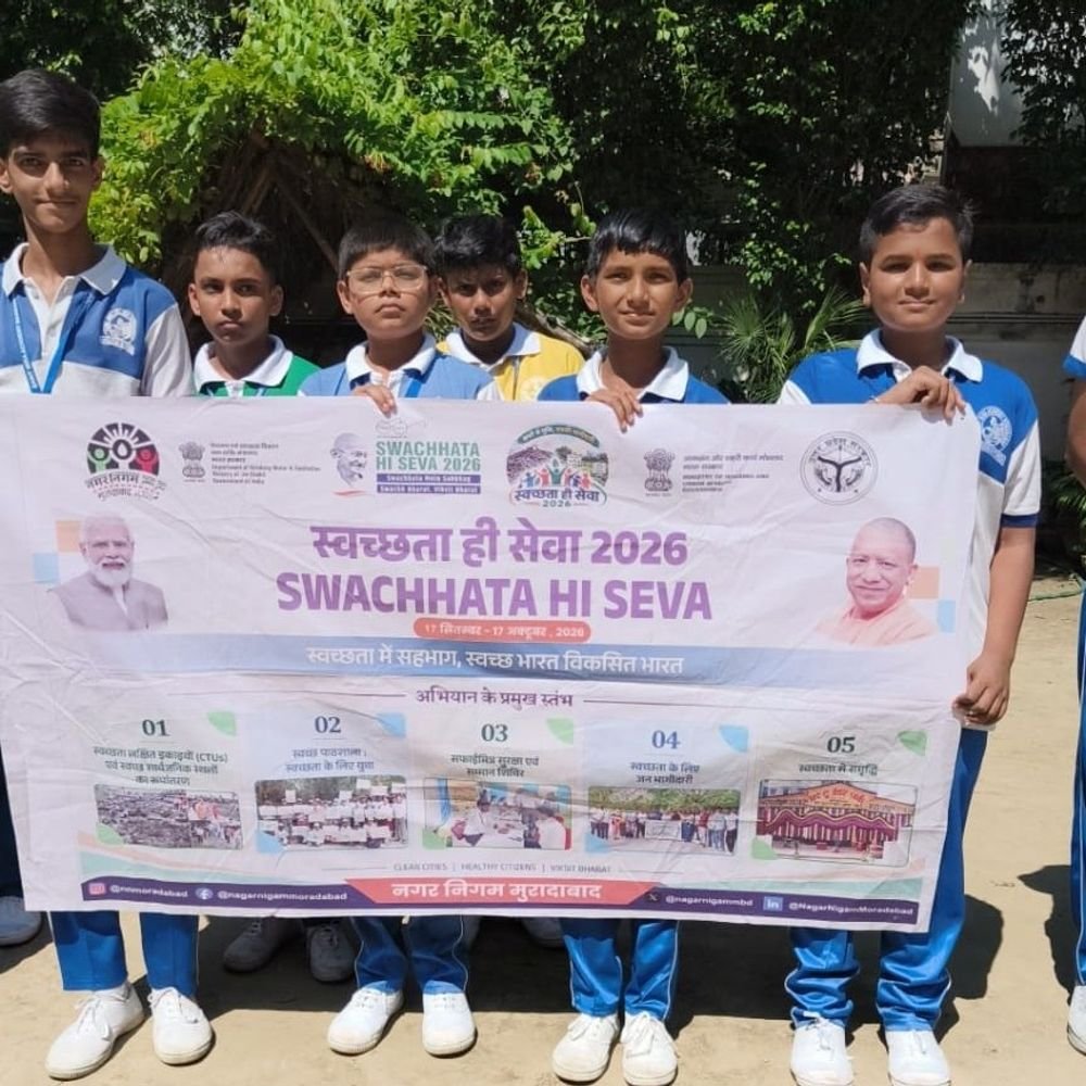 नुक्कड़ नाटक से बच्चों को स्वच्छता का संदेश दिया:नगर निगम टीम ने सेंट मीरा अकादमी में साफ-सफाई की अहमियत बताई