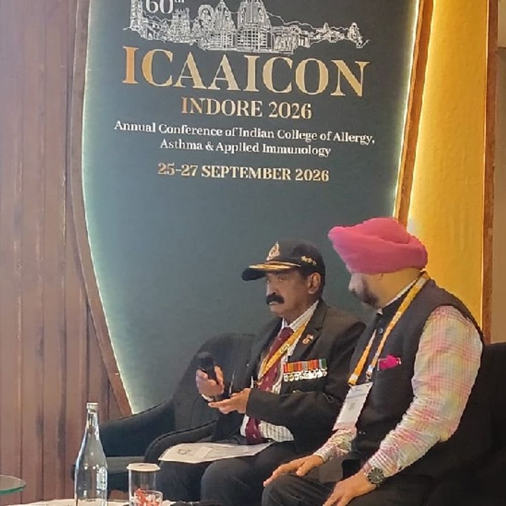 KGMU के पूर्व प्रोफेसर ने इंदौर सम्मेलन में रखे विचार:डॉ. प्रसाद बोले- दमा के मरीजों के लिए AI और बायोमार्कर से इलाज होगा सटीक