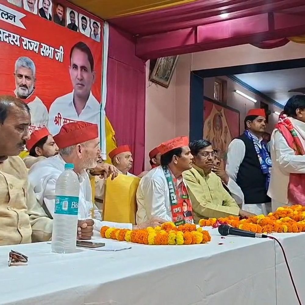 रामजीलाल सुमन ने दलित सम्मेलन में जुटने की अपील की:सपा सांसद अमरोहा पहुंचे, अखिलेश यादव होंगे मुख्य अतिथि।