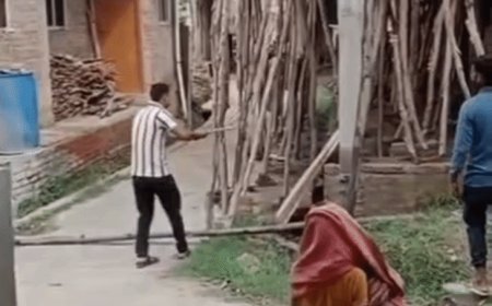रंजिश में निर्माणाधीन मकान का छज्जा गिराने का VIDEO:युवती की शिकायत पर 4 पर FIR, आरोपियों की तलाश शुरू