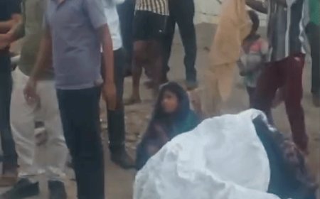सड़क किनारे पन्नी डालकर महिला की कराई डिलीवरी:घर जाते समय तेज प्रसव पीड़ा हुई; जुड़वा बच्चियों को दिया जन्म