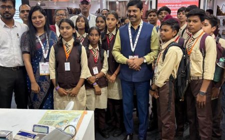अटल आवासीय विद्यालय के छात्रों ने यूपी इंटरनेशनल ट्रेड शो:ग्रेटर नोएडा में हुए ट्रेड शो का शैक्षणिक भ्रमण किया