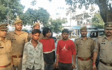 केमिकल फैक्ट्री में चौकीदार दंपत्ति पर हथौड़े से हमला, लूट:बर्रा में भी दो घरों को बनाया निशाना, तीन आरोपी अरेस्ट, जेल में हुई थी दोस्ती