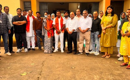 तौली पीएचसी में स्वास्थ्य मेला:टीबी मरीजों को बांटी खाद्य सामग्री, अन्नप्राशन कराकर स्वस्थ शिशुओं को दिए उपहार