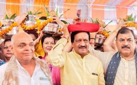 मुजफ्फरनगर में श्रीराम कथा महोत्सव:महामंडलेश्वर उमाकांतानंद सरस्वती सुनाएंगे कथा, कलश यात्रा निकाली