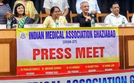 गाजियाबाद में आईएमए की नई टीम गठित:IMA की नई कार्यकारिणी ने संभाला कार्यभार, डॉ. प्रवीण चावला बने नए अध्यक्ष