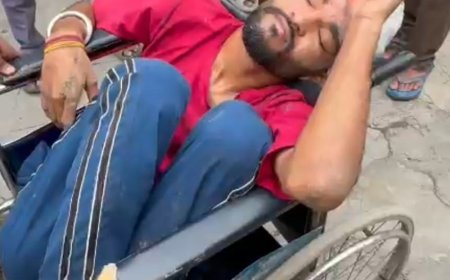 दबंगों ने युवक को पीटकर अधमरा किया:गाड़ी में तोड़फोड़, दहशत फैलाने के लिए तीन राउंड फायरिंग का आरोप