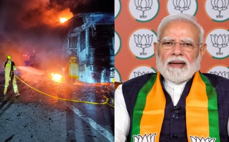 ग्रेटर नोएडा बस अग्निकांड में 9 की मौत