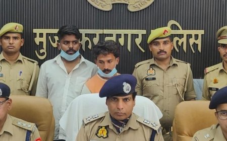 मेरठ के दो हथियार सप्लायर गिरफ्तार:चेकिंग में भाग रहे थे, पीछाकर पुलिस ने पकड़ा, तलाशी में मिले 4 हथियार