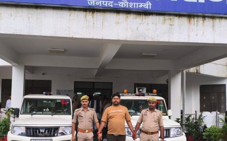 कौशांबी में नवविवाहिता की मौत के मामले में पति गिरफ्तार:कमरे से मिला था 28 पेज का सुसाइड नोट, ससुर-सास समेत 4 पर FIR