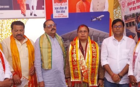 हाथरस के दाऊजी महाराज मेले में प्रदर्शनी:सांसद-विधायकों ने किया शुभारंभ, सेवा संकल्प अभियान के तहत आयोजन