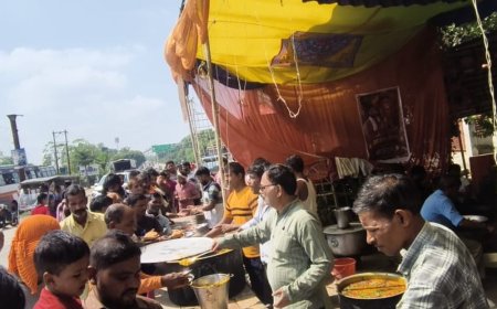 पीलीभीत में गणेश चौथ महोत्सव:विशाल भंडारे का आयोजन, बड़ी संख्या में श्रद्धालुओं ने पाया प्रसाद