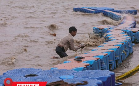 उत्तराखंड में भारी बारिश का अलर्ट-5 जिलों में स्कूल बंद:MP-UP में नदियां उफान पर, कई बांधों के गेट खुले; कानपुर-इटावा हाईवे 200 मीटर धंसा