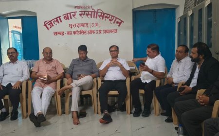 अधिवक्ता परिषद मुरादाबाद इकाई भंग:ब्रज उपाध्यक्ष ने नई टीम को सौंपी जिम्मेदारी, विचित्र शर्मा संयोजक बने