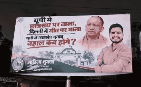 गोरखपुर में NSUI प्रदेश महासचिव पर केस दर्ज:बिना अनुमति शहर में होर्डिंग लगाने पर नगर निगम के अपर आयुक्त ने कराई FIR