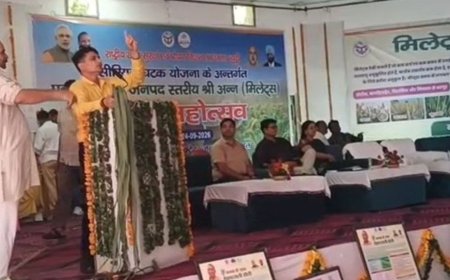 बागपत में मिलेट्स महोत्सव और कृषि मेले का आयोजन:किसानों को अन्न, आधुनिक खेती और सरकारी योजनाओं की जानकारी मिली