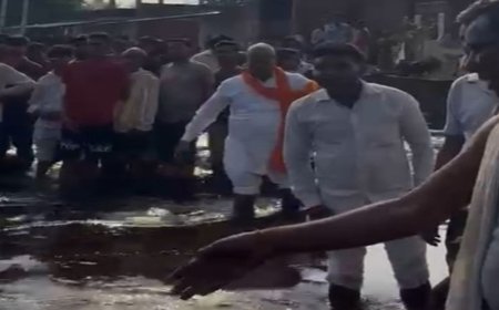शाहजहांपुर में नाले में डूबा पांचवीं का छात्र, मौत:दोस्त बच गया, पानी का अंदाजा नहीं लगने पर नाले में साइकिल समेत गिरे थे